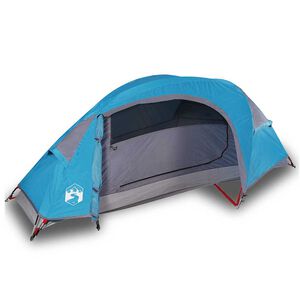 vidaXL Kuppel-Campingzelt 1 Person Blau Wasserdicht