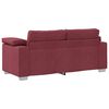 vidaXL Sofa 140cm Weinrot Stoff