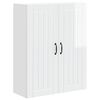 vidaXL Wandschrank LUCCA Hochglanz Wei&szlig; 80 x 31 x 100 cm Holzwerkstoff