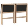 vidaXL Gepolstertes Kopfteil Taupe 135 cm Massives Kiefernholz