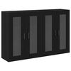 vidaXL Wandschr&auml;nke 2 stk. Schwarz Eichen-Optik 69,5 x 34 x 90 cm