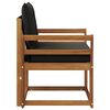 vidaXL 2 St&uuml;ck Outdoor-Sofagarnitur Massives Akazienholz und Textilene