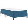 vidaXL Boxspringbett mit Matratze Dunkelblau 90 x 200 cm Stoff