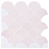 vidaXL Fischschuppen Fliese 20 pcs Hellrosa 30 x 30 cm
