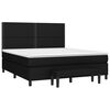 vidaXL Boxspringbett mit Matratze Schwarz 160x200 cm Stoff