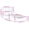 vidaXL Bettgestell "Viana" ohne Matratze Braun 90x200 cm Kunstleder
