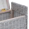 vidaXL Sitzbank mit Stauraum Wei&szlig; gewaschen 110 x 40 x 50 cm Rattan
