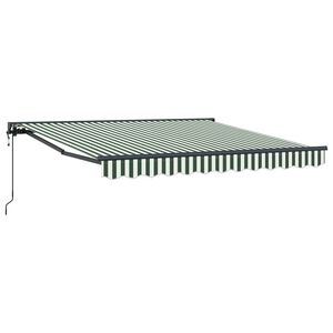 vidaXL Markisenrahmen Gr&uuml;n und Wei&szlig; 300 x 250 cm