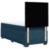 vidaXL Boxspringbett mit Matratze Blau 90x190 cm Samt