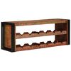 vidaXL Weinregal Braun 100 x 45 x 33 cm Massives Altholz
