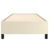 vidaXL Bettgestell Creme 80x200 cm Kunstleder