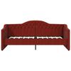vidaXL Tagesbett mit Matratze USB Weinrot Stoff 90x200 cm