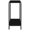 vidaXL Konsolentisch Schwarz 60x35x75 cm Hartglas