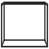 vidaXL Konsolentisch Schwarz 80x35x75 cm Hartglas