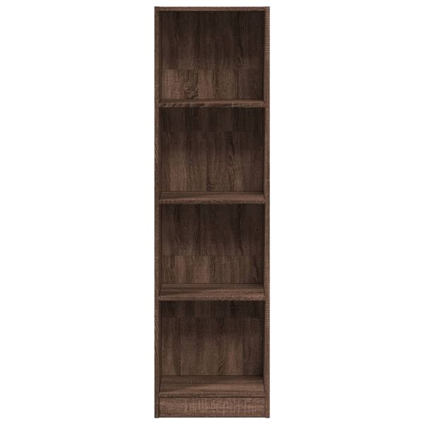 vidaXL Bücherregal Braun Eichen-Optik 40x24x143 cm Holzwerkstoff