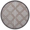 vidaXL Outdoor-Teppich ARAKIL Braun &Oslash;120 cm PP
