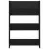vidaXL Wand-Schuhschr&auml;nke 2 Stk. Schwarz 60x18x90 cm Holzwerkstoff