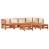vidaXL Garten-Lounge-Set 7 Stk. Wachsbraun Massives Kiefernholz