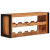 vidaXL Weinregal Braun 100 x 45 x 33 cm Massivholz Akazie