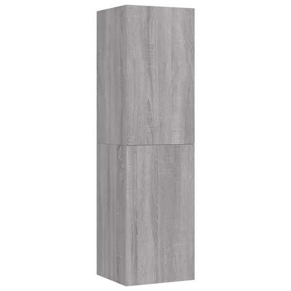 vidaXL TV-Wandschrank Grau Sonoma 30,5x30x110 cm