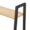 vidaXL Standregal 4 Böden Hellbraun und Schwarz 56x35x140 cm