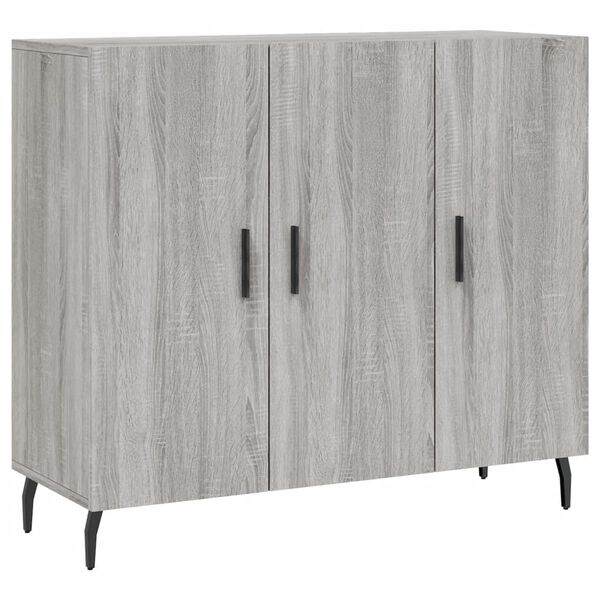 vidaXL Sideboard Grau Sonoma 90x34x80 cm Holzwerkstoff