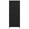 vidaXL Highboard Schwarz Eichen-Optik 69,5 x 34 x 180 cm Holzwerkstoff