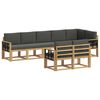vidaXL Outdoor-Sofagarnitur 8 pcs Wei&szlig; und Anthrazit Polyester