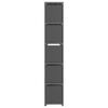vidaXL Würfel-Regal 15 Fächer Grau 103x30x175,5 cm Stoff