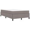 vidaXL Boxspringbett Taupe 120 x 200 cm Stoff