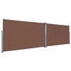 vidaXL Ausziehbare Seitenmarkise 160&times;600 cm Braun
