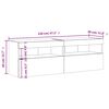 vidaXL TV-Wandschränke mit LED-Leuchten 2 Stk. Weiß 60x30x40 cm