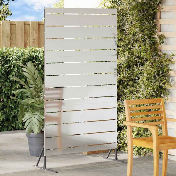 vidaXL Sichtschutz Grau 100 x 50 x 180 cm Stahl