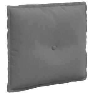 vidaXL R&uuml;cken Kissen Dunkelgrau 50 x 45 cm Mikrofaserstoff