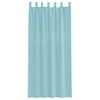 vidaXL Voile Vorh&auml;nge mit Schlaufen 2 Stk. T&uuml;rkis 140x225 cm