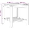 vidaXL Couchtisch Braun 45 x 45 x 45 cm Teak-Massivholz