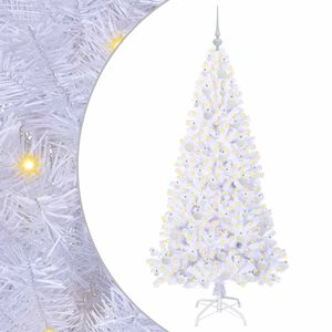 vidaXL K&uuml;nstlicher Weihnachtsbaum Wei&szlig; 180 cm PVC und Stahl
