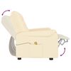 vidaXL 2-Sitzer Massagesessel Creme Kunstleder