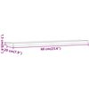 vidaXL Wandregale 4 Stk. Altholz-Optik 60x20x1,5 cm Holzwerkstoff