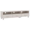 vidaXL TV-Schrank HAMAR Wei&szlig; 158x40x40 cm Massivholz Kiefer