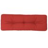 vidaXL Palettenkissen Rot 120x40x12 cm Stoff