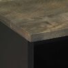 vidaXL Nachttische 2 Stk. Schwarz 40x33x46 cm Massivholz Mango