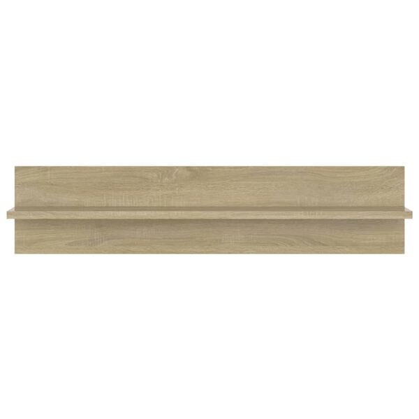 vidaXL Wandregale 2 Stk. Sonoma-Eiche 80x11,5x18 cm Holzwerkstoff