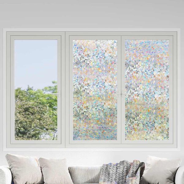 vidaXL Fensterfolien 3 Stk. Matt 3D Regenbogen-Muster PVC
