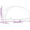 vidaXL Motorrad-Abdeckungen 2 Stk. 230x95x125 cm 210D Oxford-Gewebe