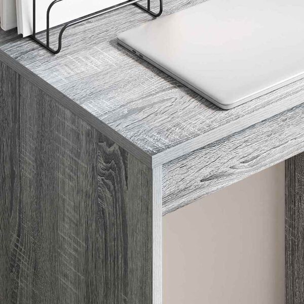 vidaXL Schreibtisch Graues Sonoma 60 x 40 x 76 cm