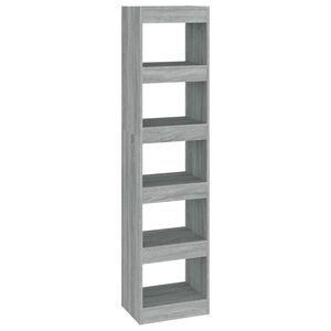 vidaXL B&uuml;cherregal/Raumteiler Grau Sonoma 40x30x166 cm