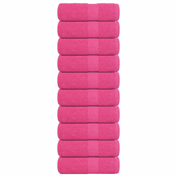 vidaXL G&auml;stet&uuml;cher FROGN 10 Stk. Rosa 30x50 cm 360 g/m&sup2;
