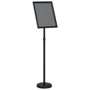 vidaXL Messest&auml;nde Schwarz 30 x 25 x 128 cm Aluminium