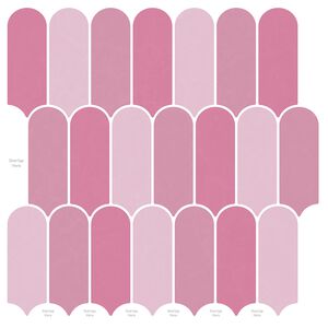 vidaXL Federfliese 20 pcs Rosa 30 x 30 cm Polyurethan und PET